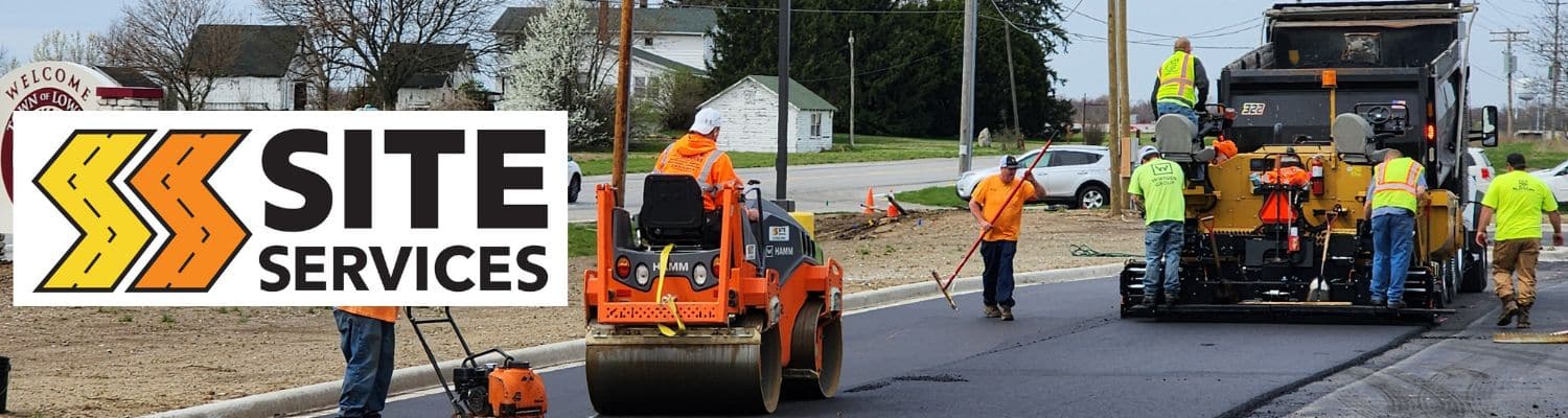 Site Services asphalt paving, maintenance and repair in Northwest Indiana.